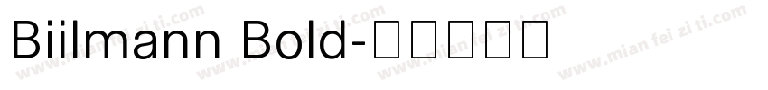 Biilmann Bold字体转换